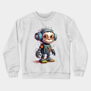 Cartoon monkey robots. T-Shirt, Sticker. Crewneck Sweatshirt